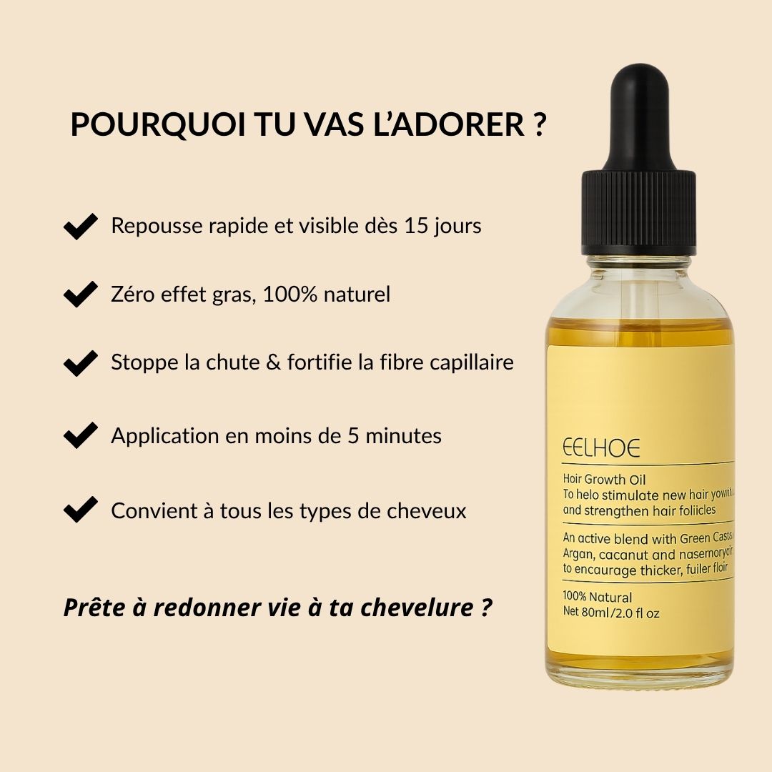 Sérum de Croissance Naturel pour Cheveux